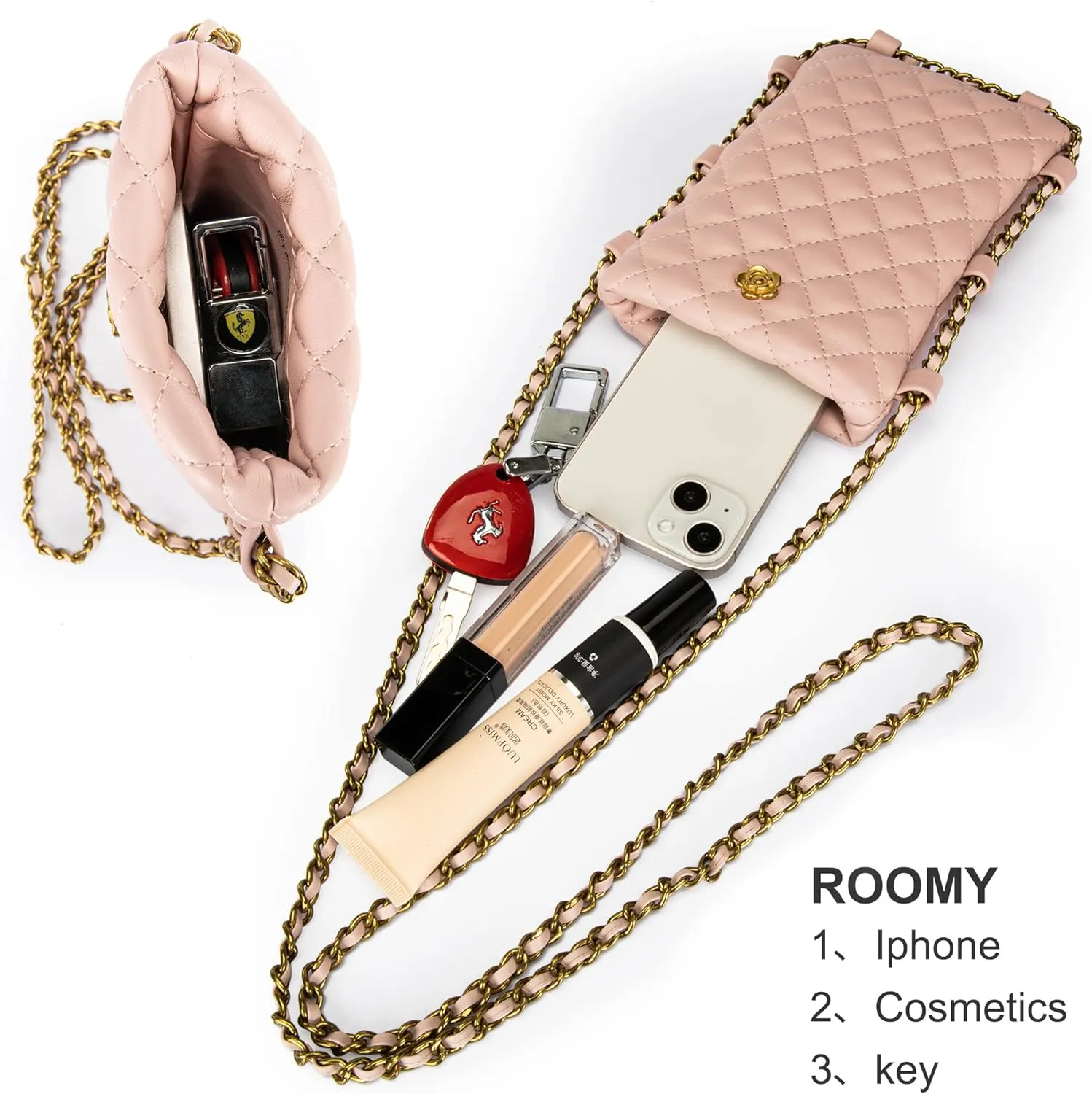 Montana West Quilted Small Crossbody Bags for Women Trendy Cell Phone Purse