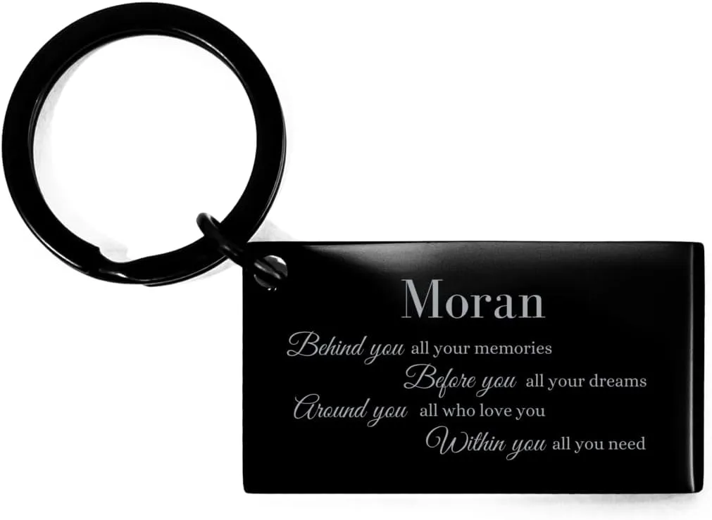 Moran Behind you all your memories Keyring Moran Graduation Gifts 2025 Best Mate Moran High School College Graduate Students Christmas Birthday Gifts
