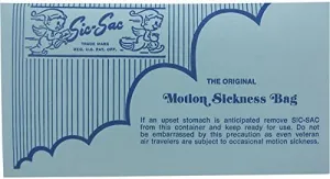 Motion Sickness Bag 25 - PACK