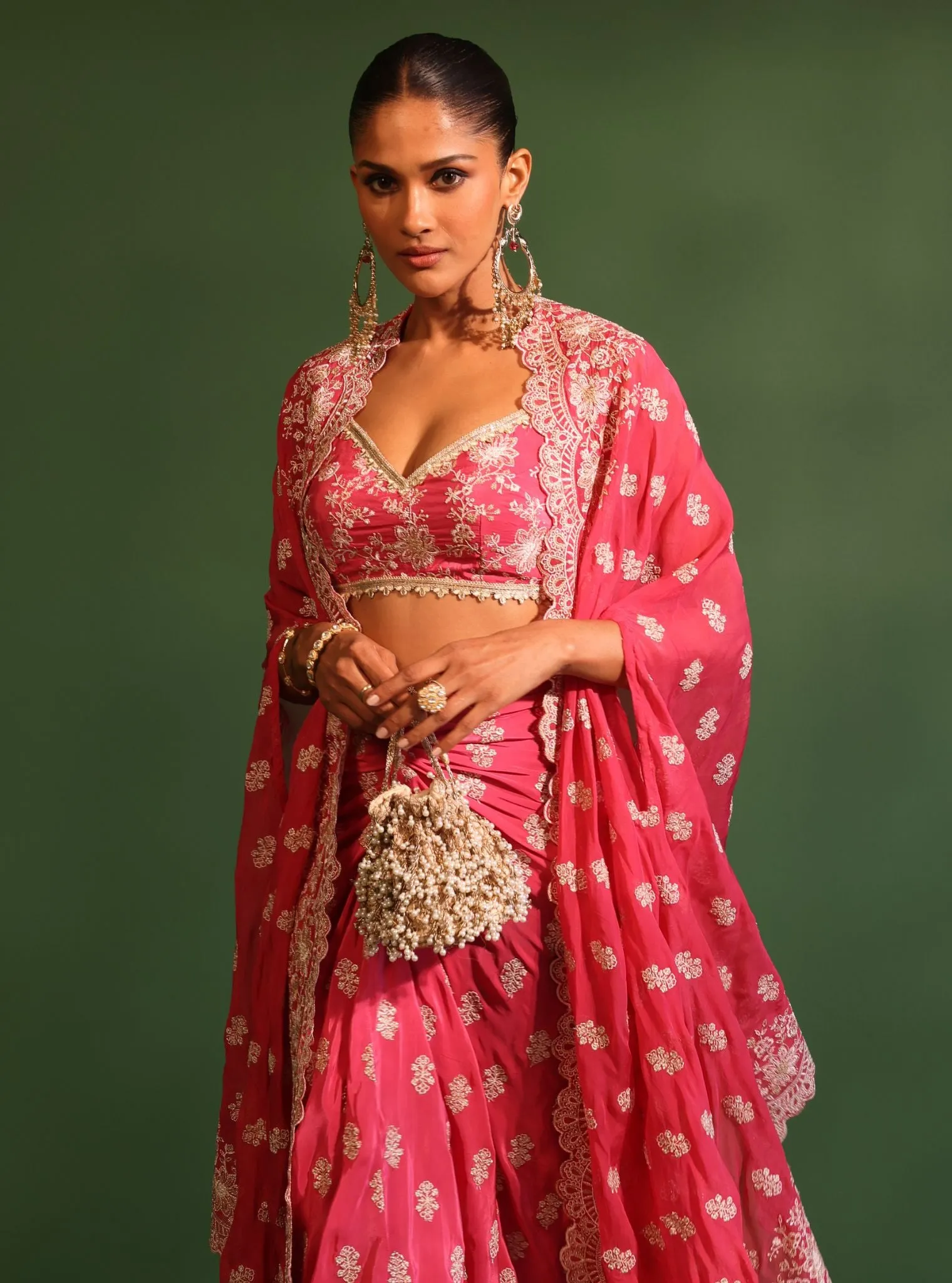 Mulmul Adheera Gold Mini Potli Bag