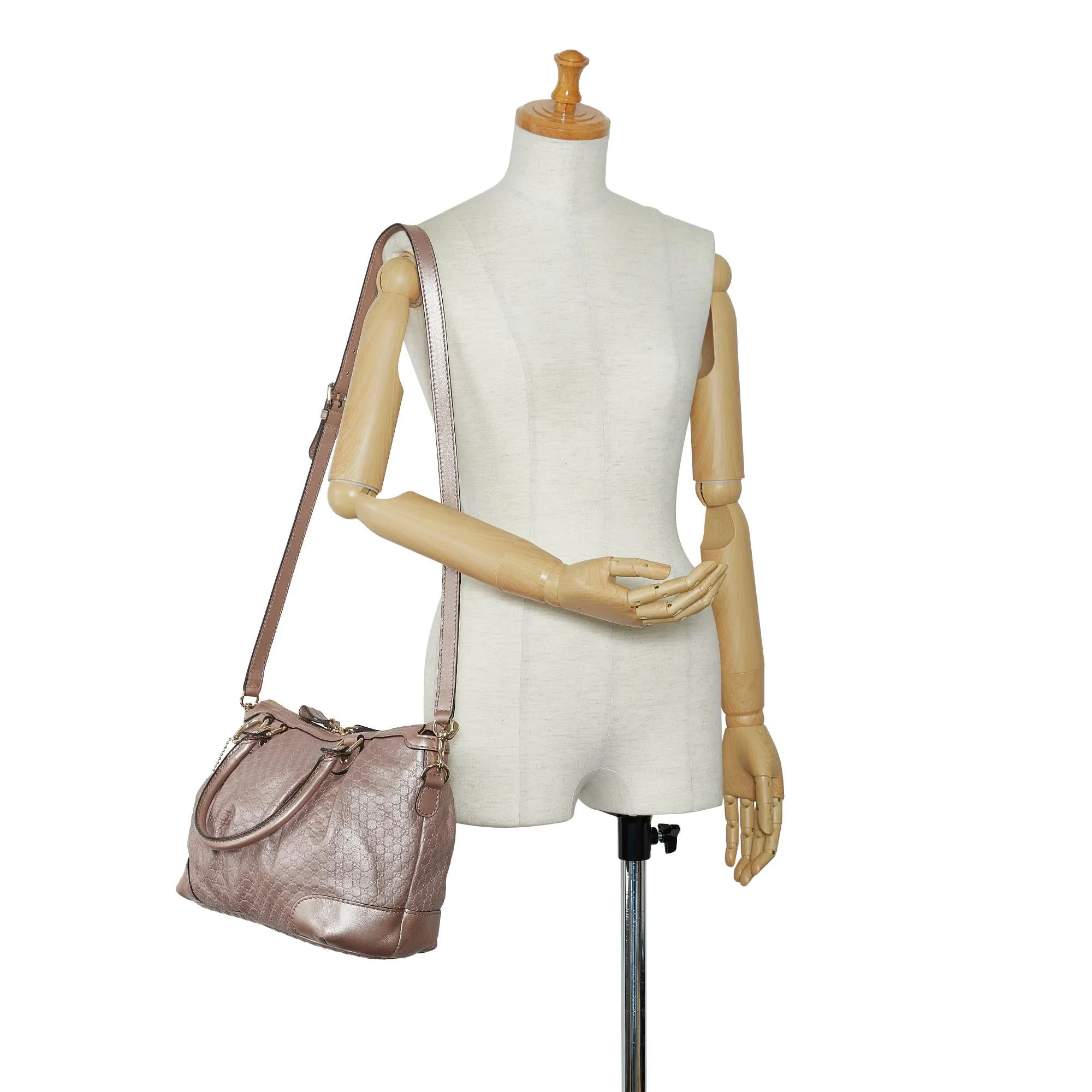 Multi-functional Gucci (SHG-NL2tIg) Sukey Sleek Satchel Microguccissima