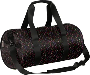 Music Note Colorful Gym Bag Small Gym Duffel Bags for Men Women Overnight Weekender Bag Lightweight Sport Duffle Bag Carry On Gymbag