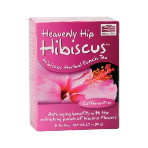 Now Foods Tea Bags Heavenly Hip Hibiscus 24.0 Pack