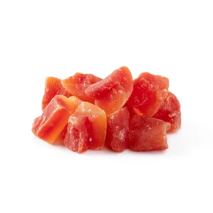NUTS U.S. - Unsulphured Dried Papaya Chunks | Low Sugar | No Color Added | NON-GMO and Gluten Free | Vegan Snacks | Packed in a Resealable Bag!!! (3 LBS)