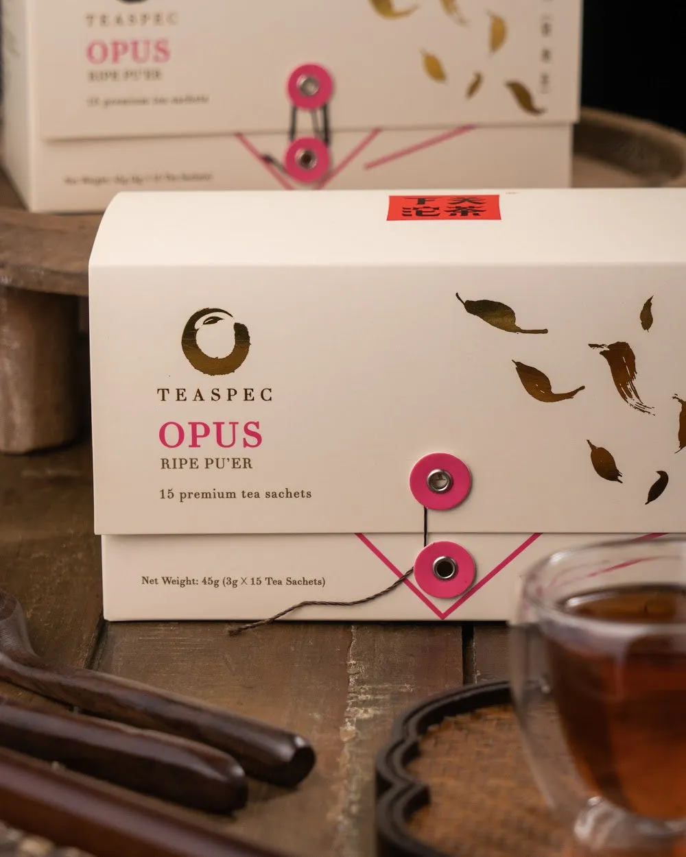 Opus Ripe, 
Ripe Pu'er Tea Sachets