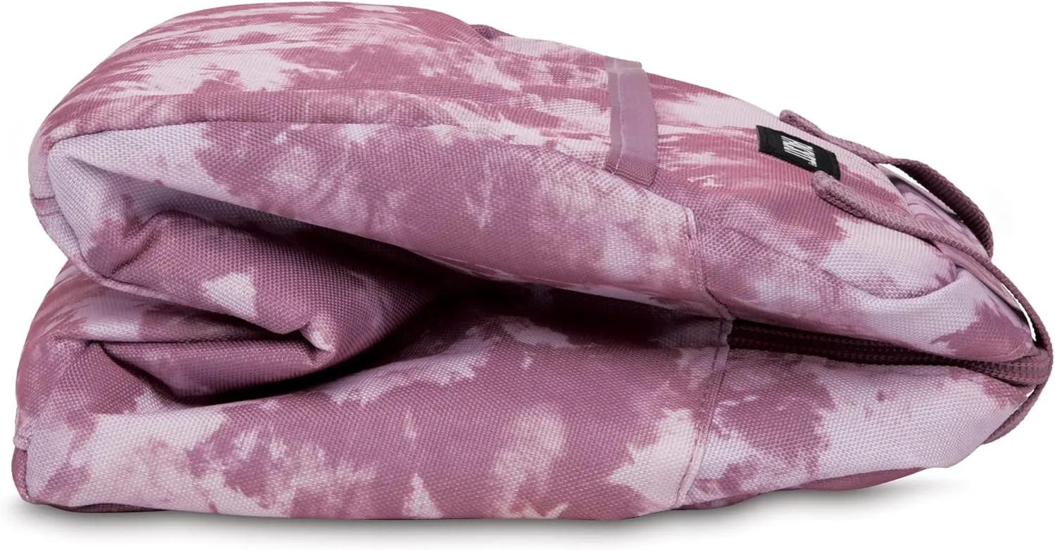 PackIt Freezable Hampton Lunch Bag, Mulberry Tie Dye, Built with EcoFreeze Technology, Collapsible, Reusable, Zip Closure with Front Pocket and Shoulder Straps, Perfect for Tweens and Adults