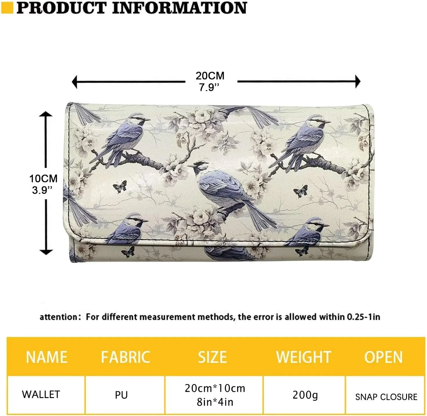 Painting Countryside Women Soft Leather Trifold Slim Wallets, Green Wheat Fields Auvers, Van Gogh Art Ladies Wallet Card Holder Phone Organizer, Snap Closure
