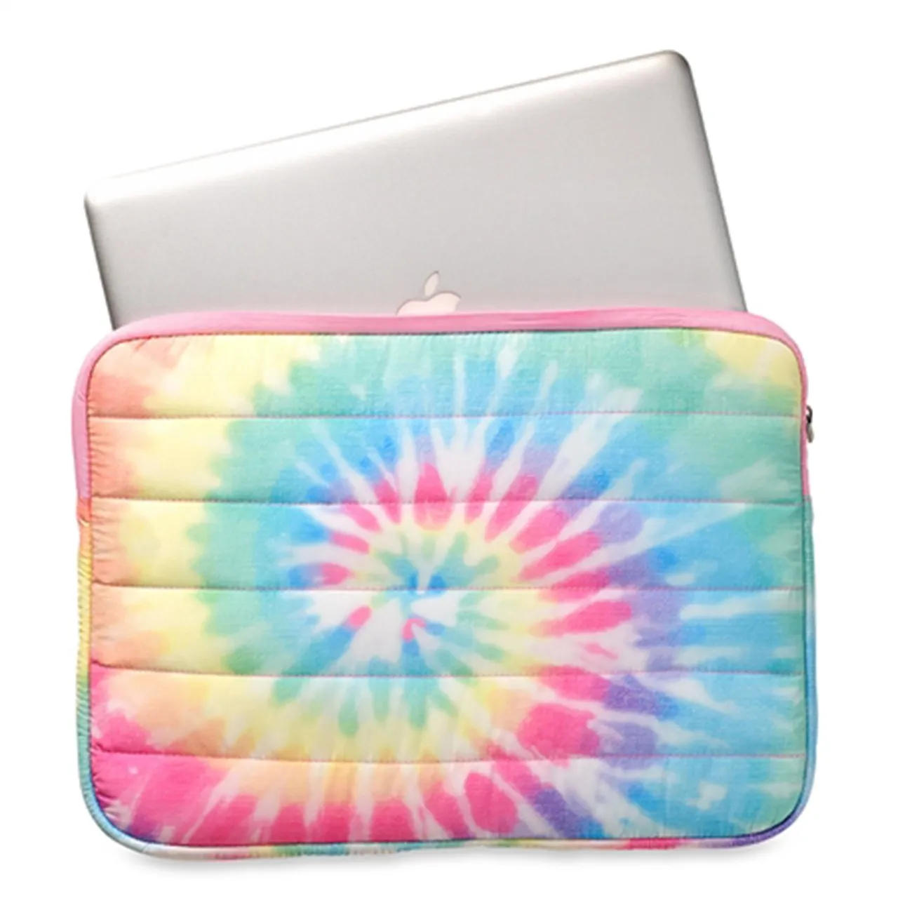Pastel Tie Dye Puffer Laptop Sleeve