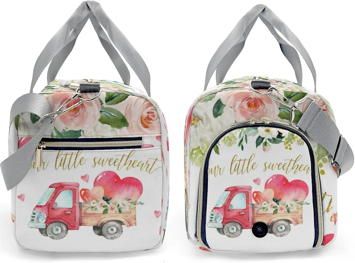 Personalized Duffel Bag Pink Truck Our Little Sweetheart Versatile Travel Bags for Active Lifestyles