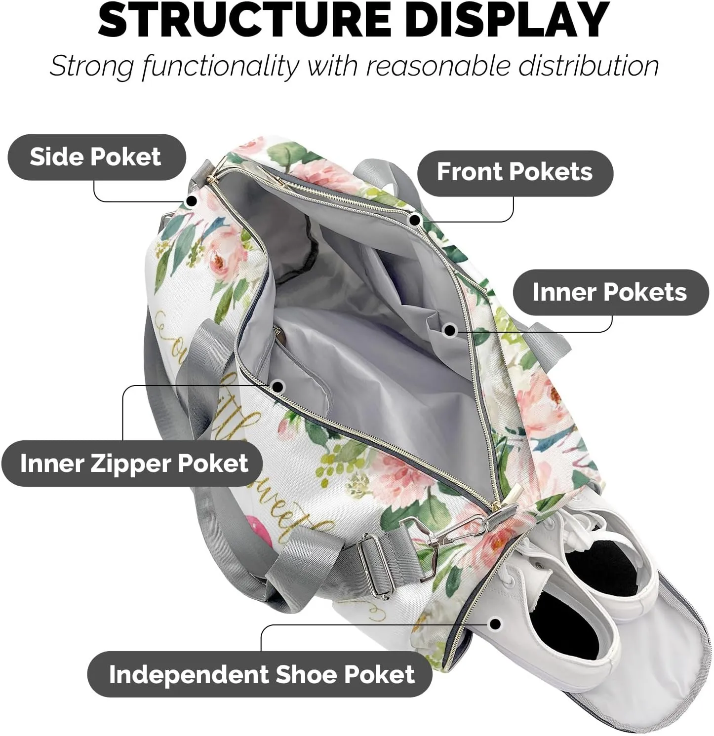 Personalized Duffel Bag Pink Truck Our Little Sweetheart Versatile Travel Bags for Active Lifestyles