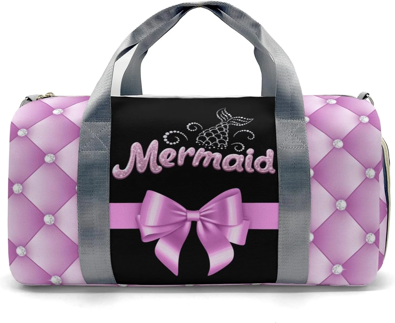 Personalized Name Duffel Bag Bow Pink On-the-Go Fitness: Travel Bags Designed for Active Living
