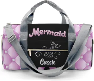 Personalized Name Duffel Bag Bow Pink On-the-Go Fitness: Travel Bags Designed for Active Living