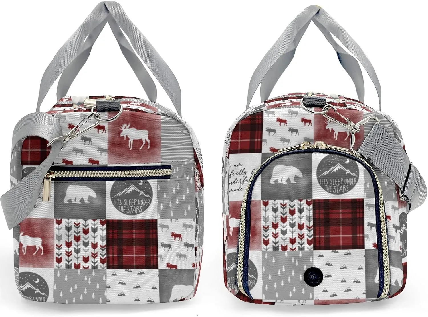 Personalized Name Duffel Bag Wild Free Bear Adventure On-the-Go Fitness: Travel Bags Designed for Active Living
