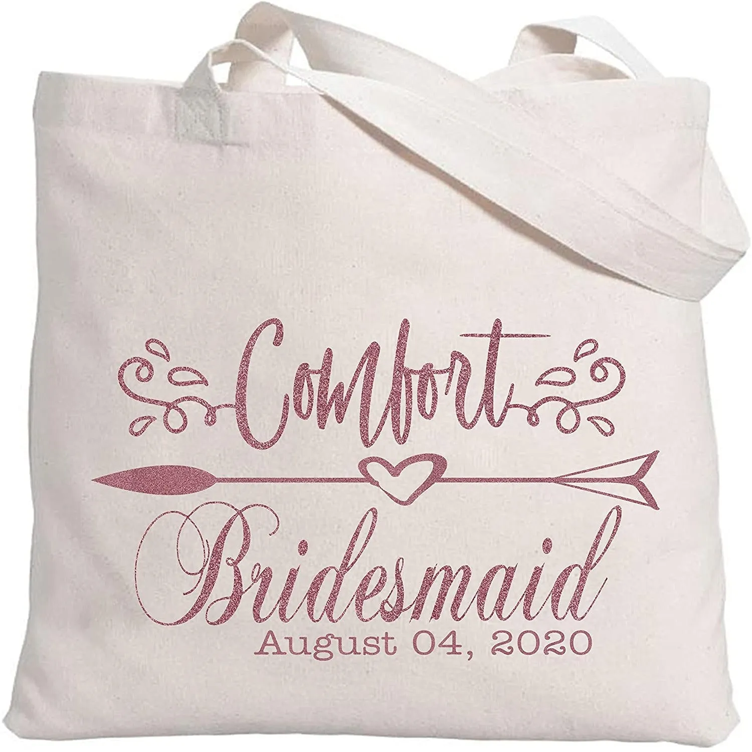 Personalized Tote Bag for Bridesmaids Wedding Customized Bachelorette Party Bag Set of 6, 8, 10, 12