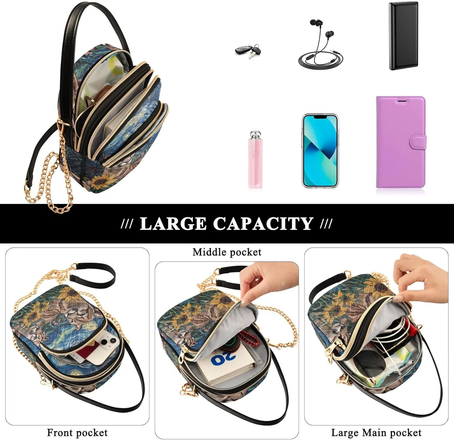 Phone Purse Women Small Cell Wallet Crossbody Bags Women's Crossbody Handbags Mini Shoulder Bag