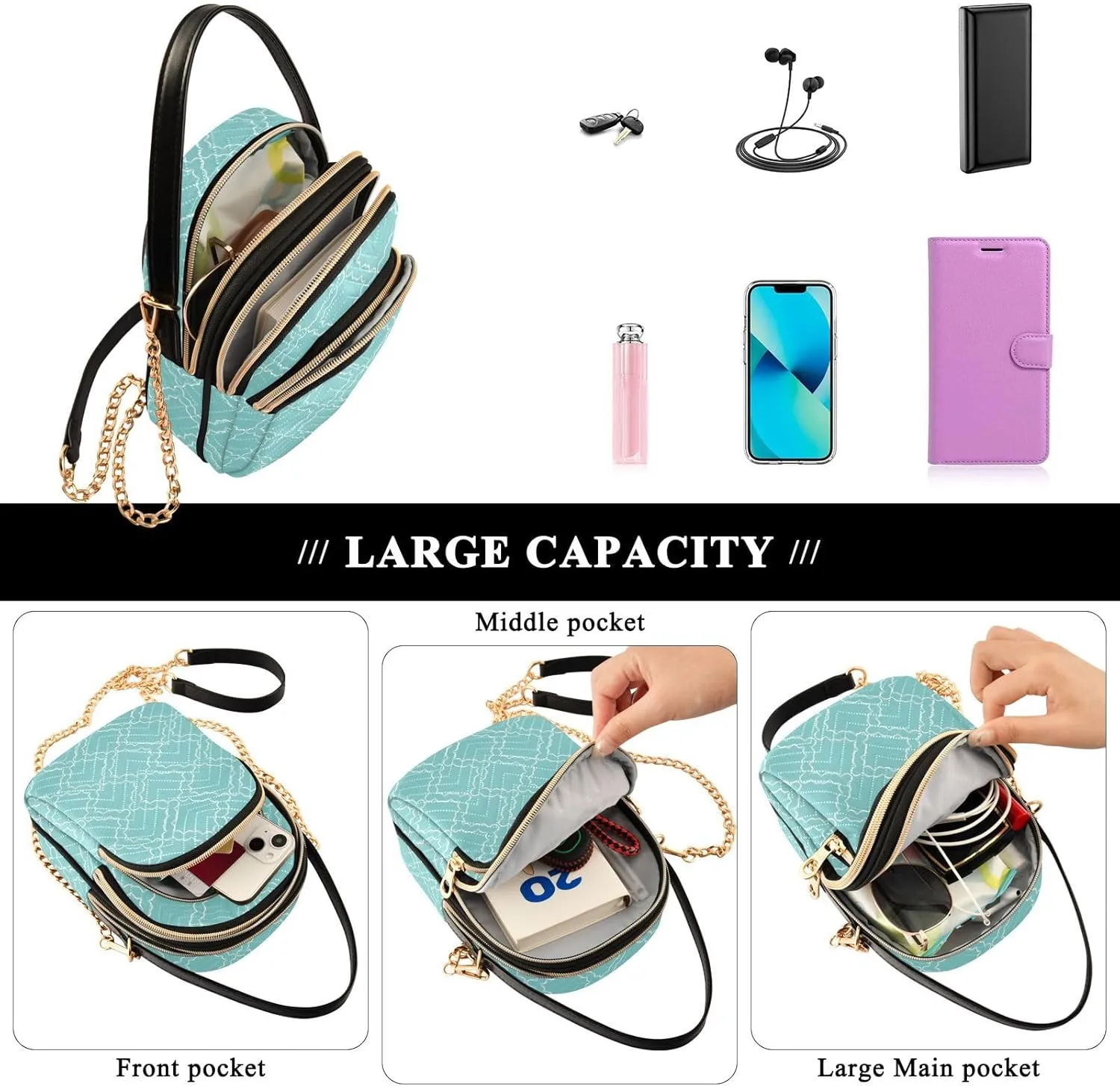 Phone Purse Women Small Cell Wallet Crossbody Bags Women's Crossbody Handbags Mini Shoulder Bag