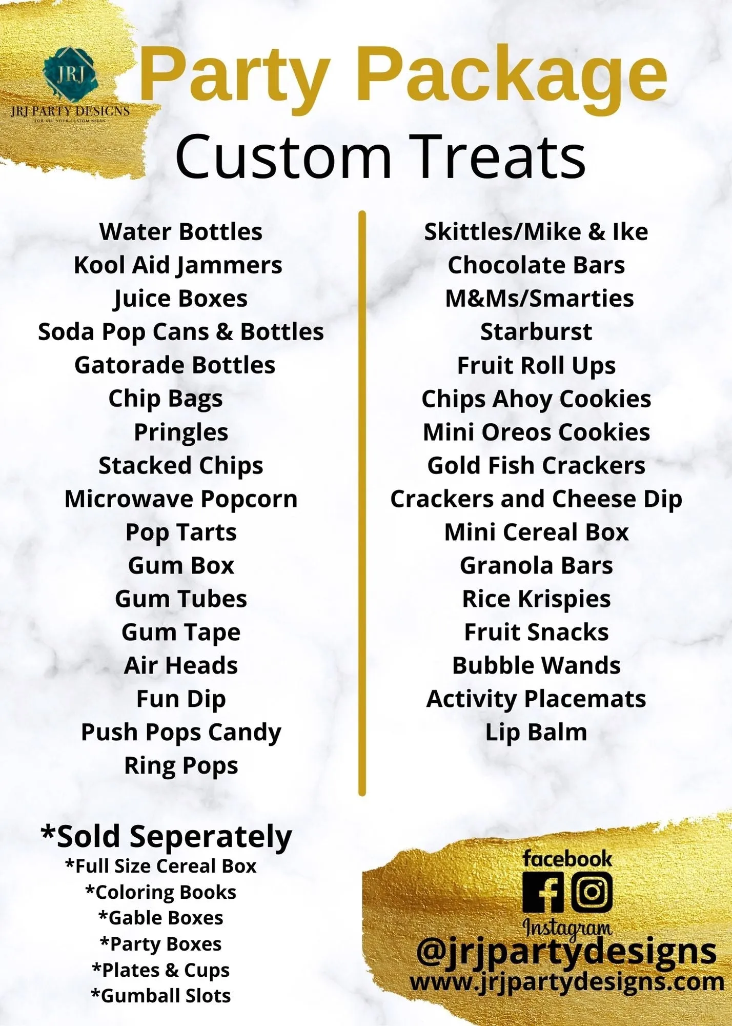 Pick 6 Party Package