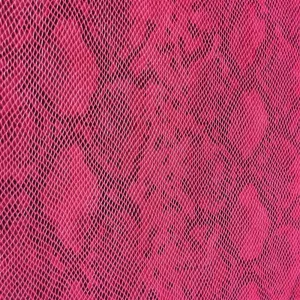 Pink Matte Python Snake Skin Upholstery Handbags Wallet Vinyl Fabric - Sold by The Yard - 54"