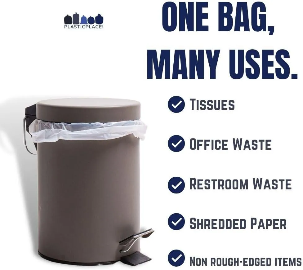 Plasticplace W8LDC Trash Bags, clear, 24 x 23,500 clear trash bag