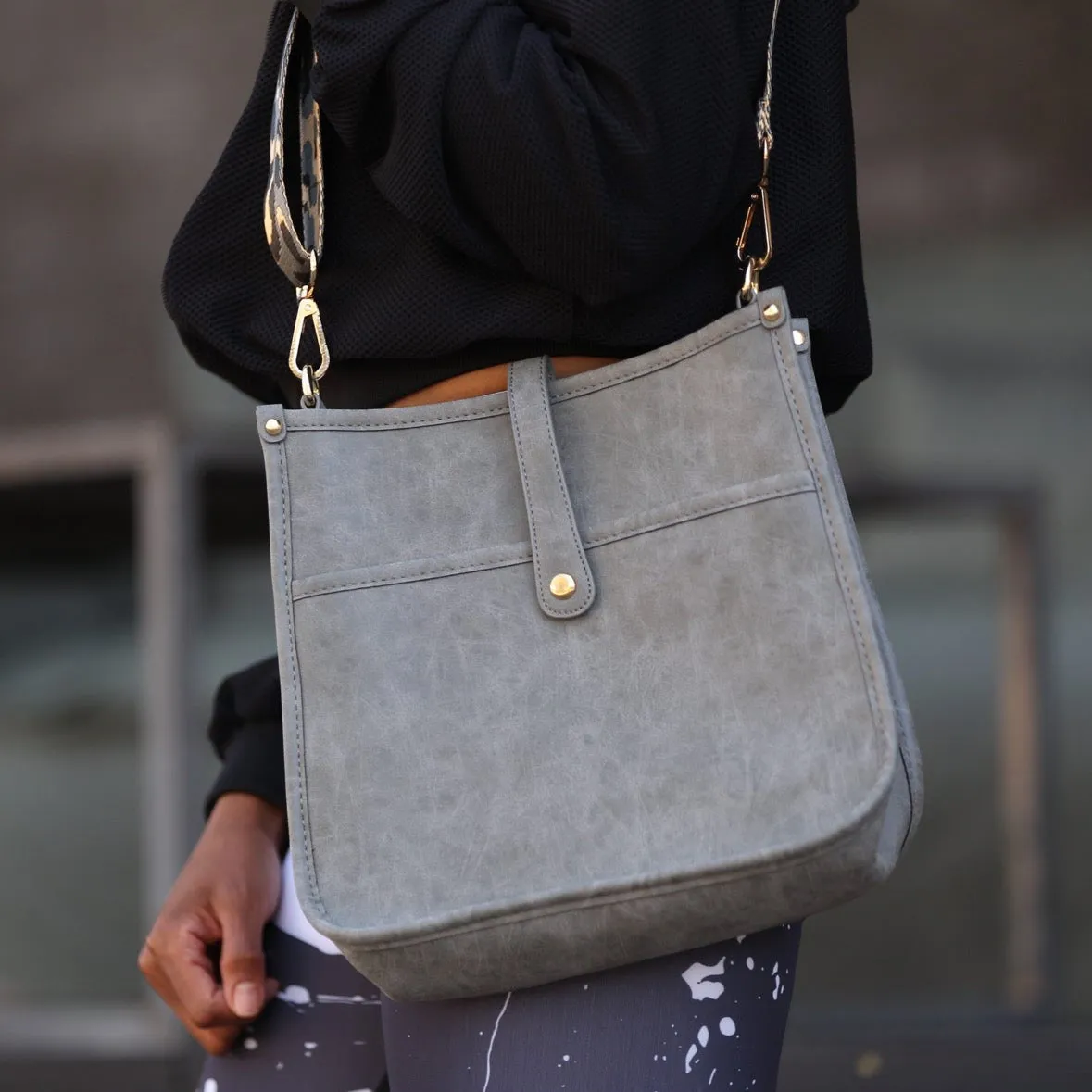 Pleather Crossbody Bags