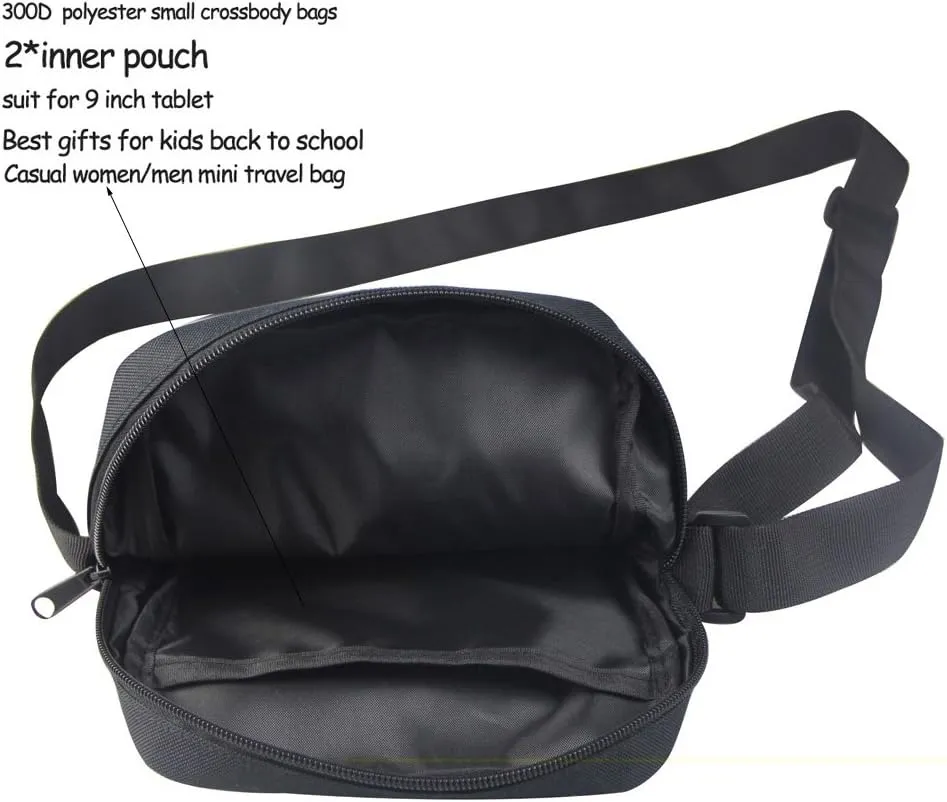 Poceacles Messenger Bag for Women Crossbody Purse Zipper Travel Mini Shoulder Bags with Adjustable Strap