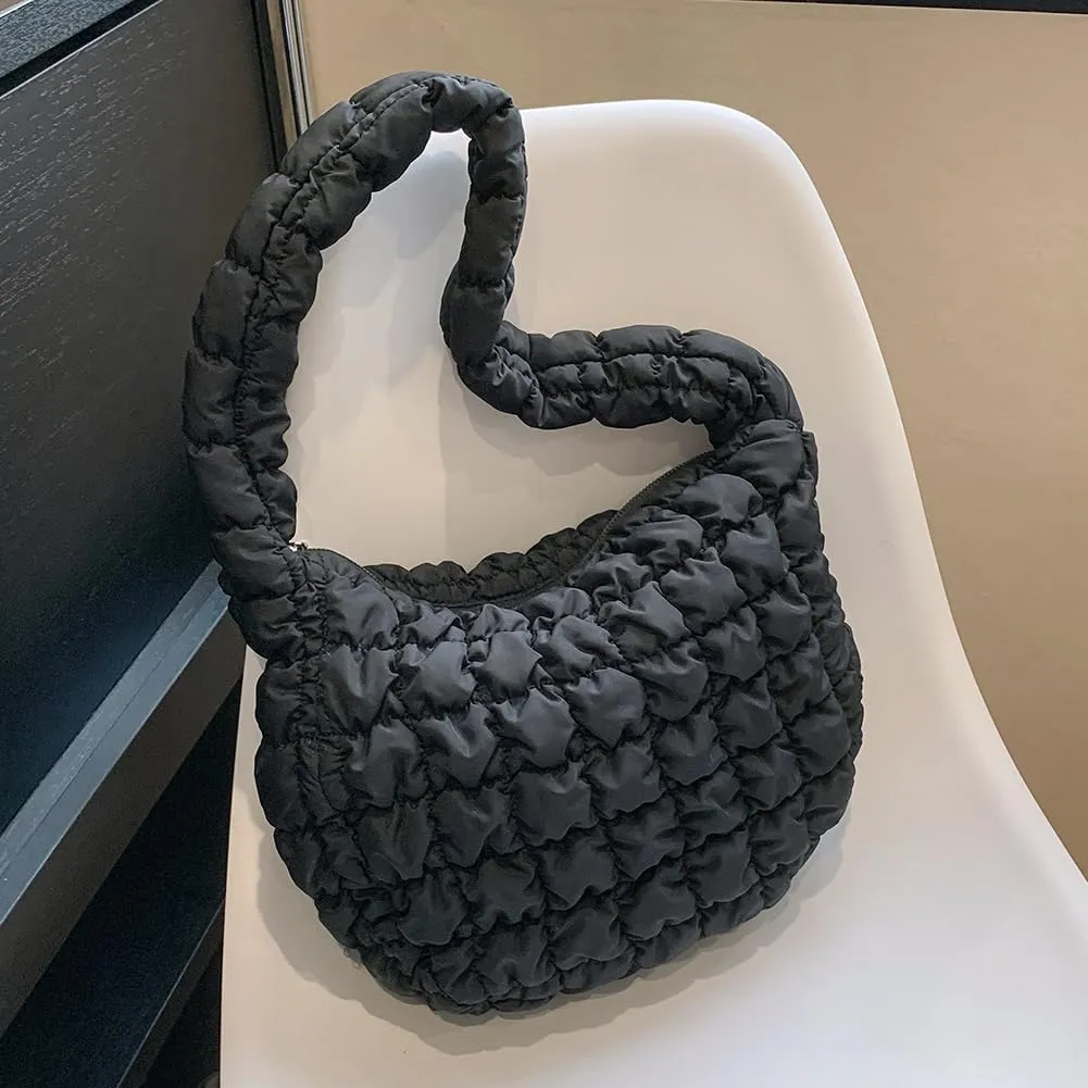 Puffer Tote Bag for Women Crossbody Bags Quilted Bags Fashion Cloud Large Hobo Quilted Handbags Puff Purse