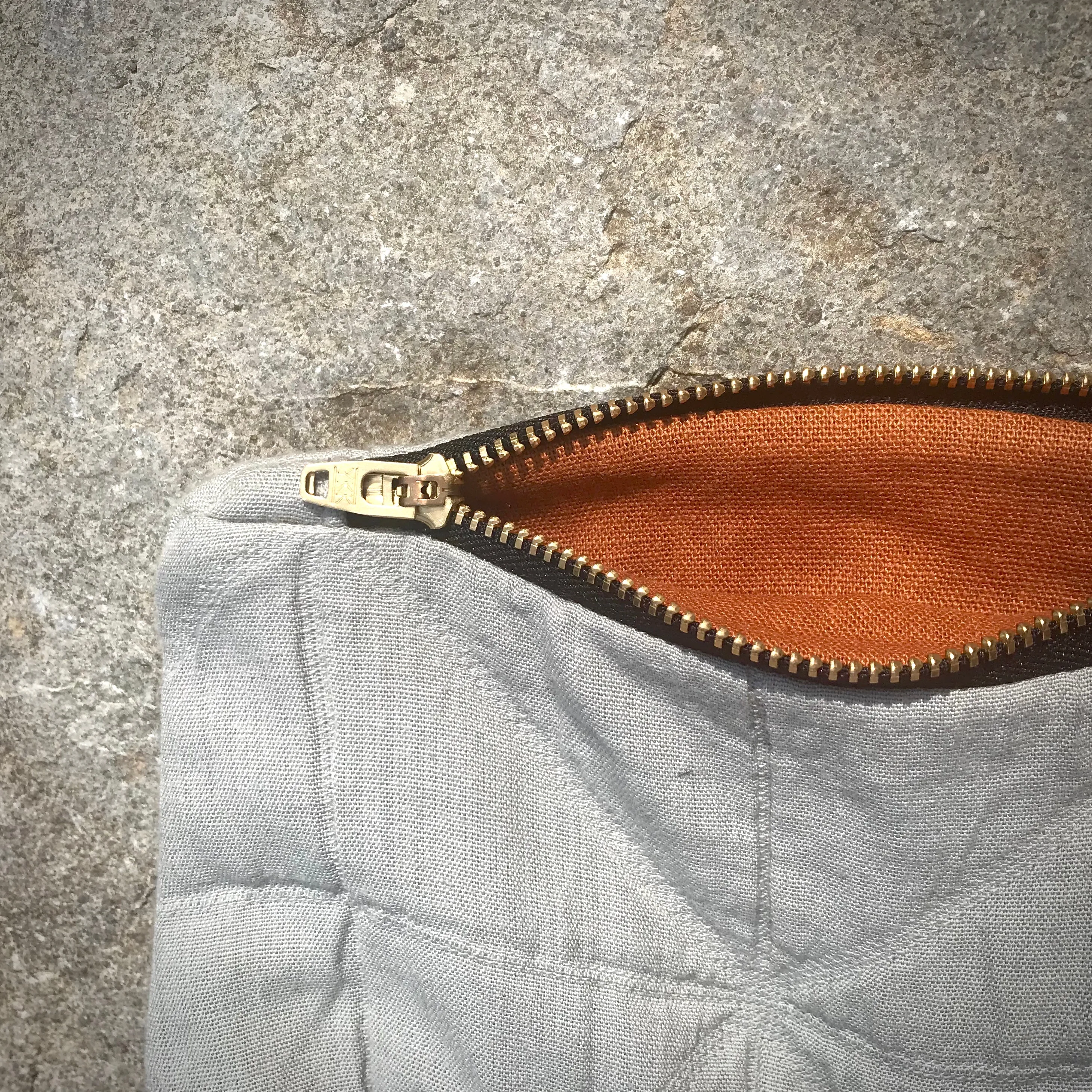 Quilted make-up bag (ready to ship)