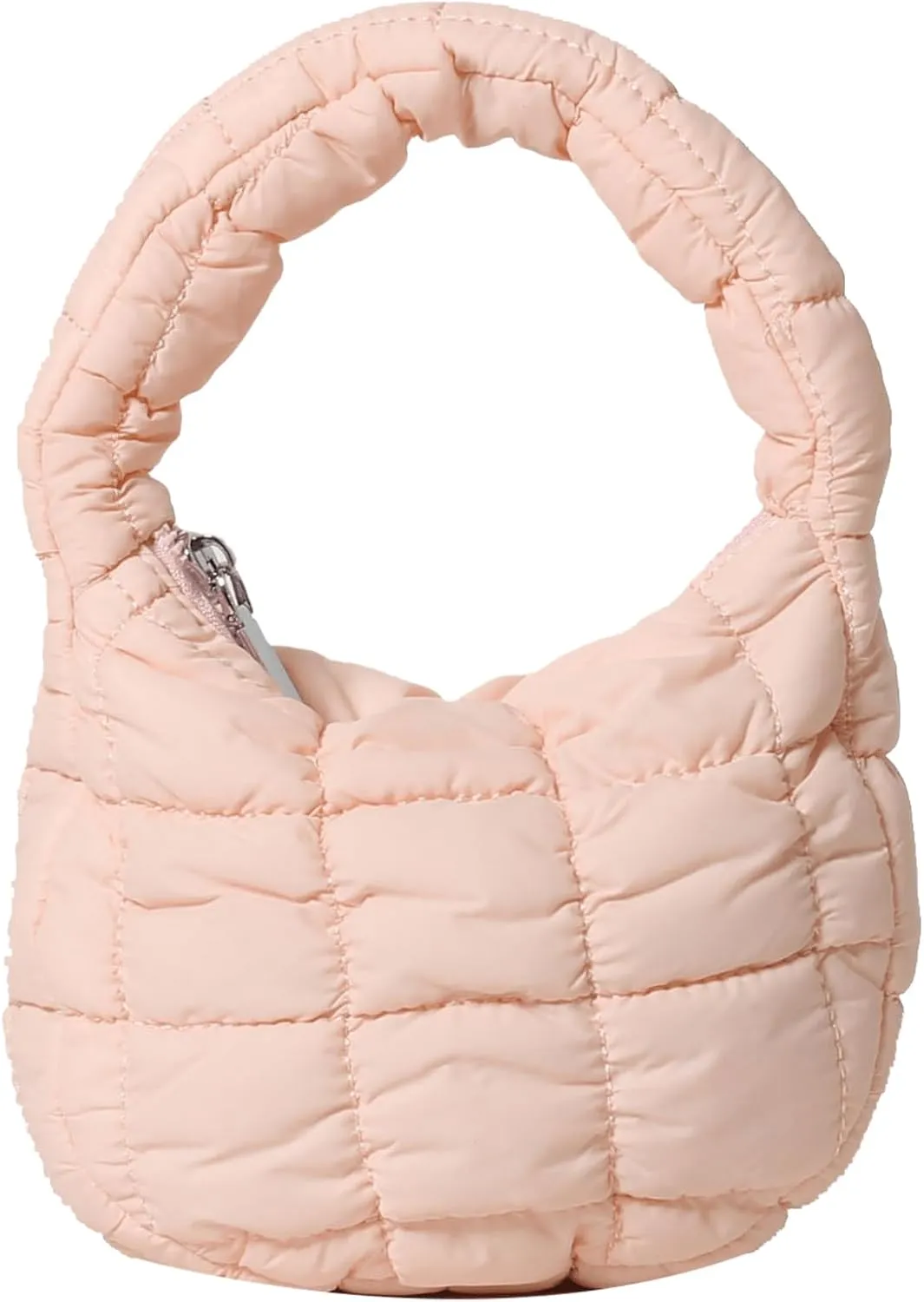 Quilted MINI Handbag and Purses Women Puffer Nylon Hobo Cotton Padded Purse Work Travel Lightweight