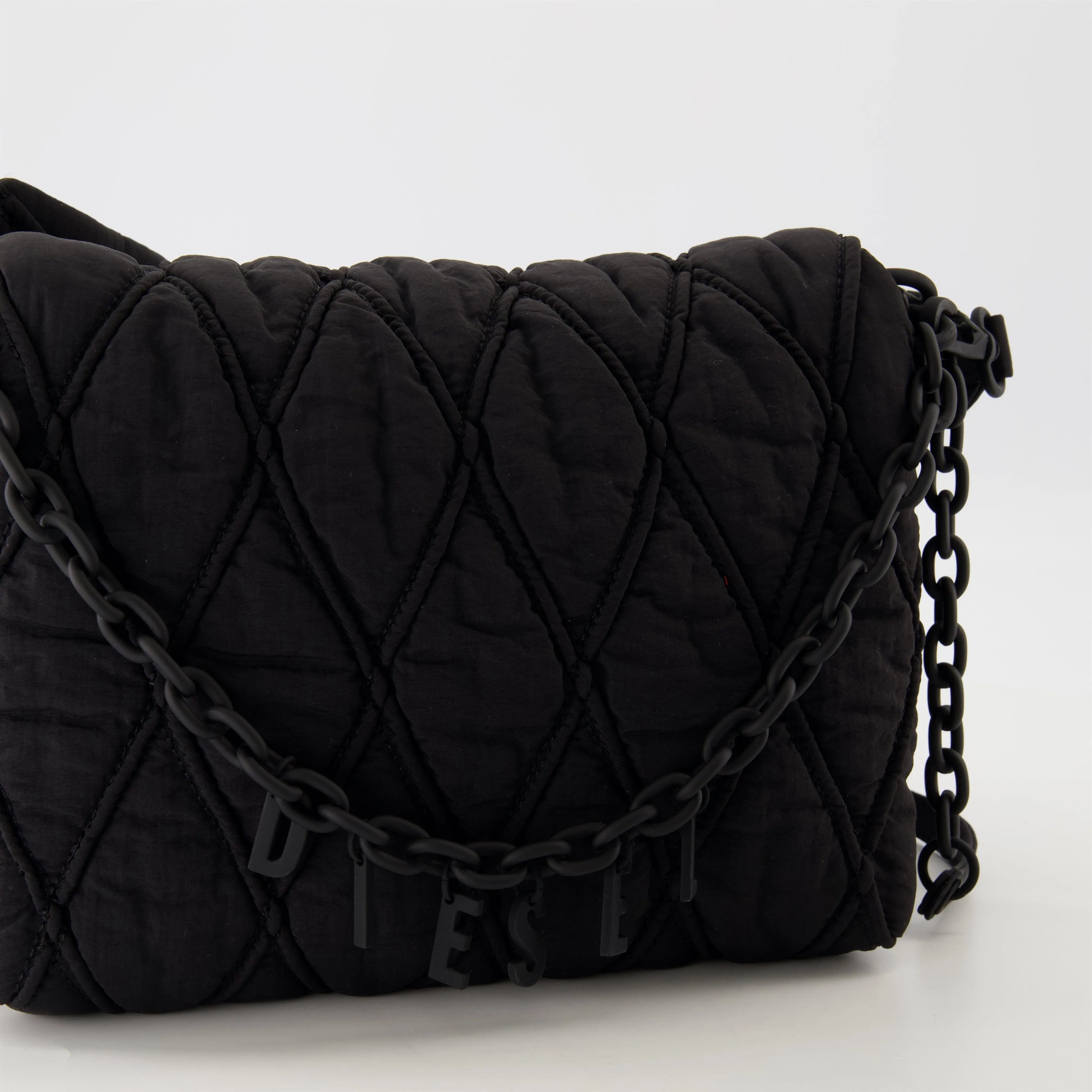 Quilted Nylon Charm-D Bag