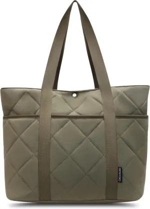 Quilted Tote Bag For Women, Puffer Tote Bag For Women, Trendy And Lightweight Travel Tote Bags For Work
