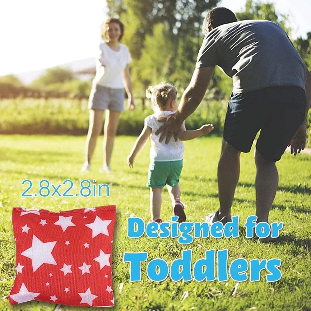 RaboSky Small Bean Bags for Kids Tossing, Mini Beanbags Toss Toy for Toddler Preschool Prek Daycare Supplies Classroom Circle Time Home Schooling Indoor Outdoor Backyard Activities Cornhole Game