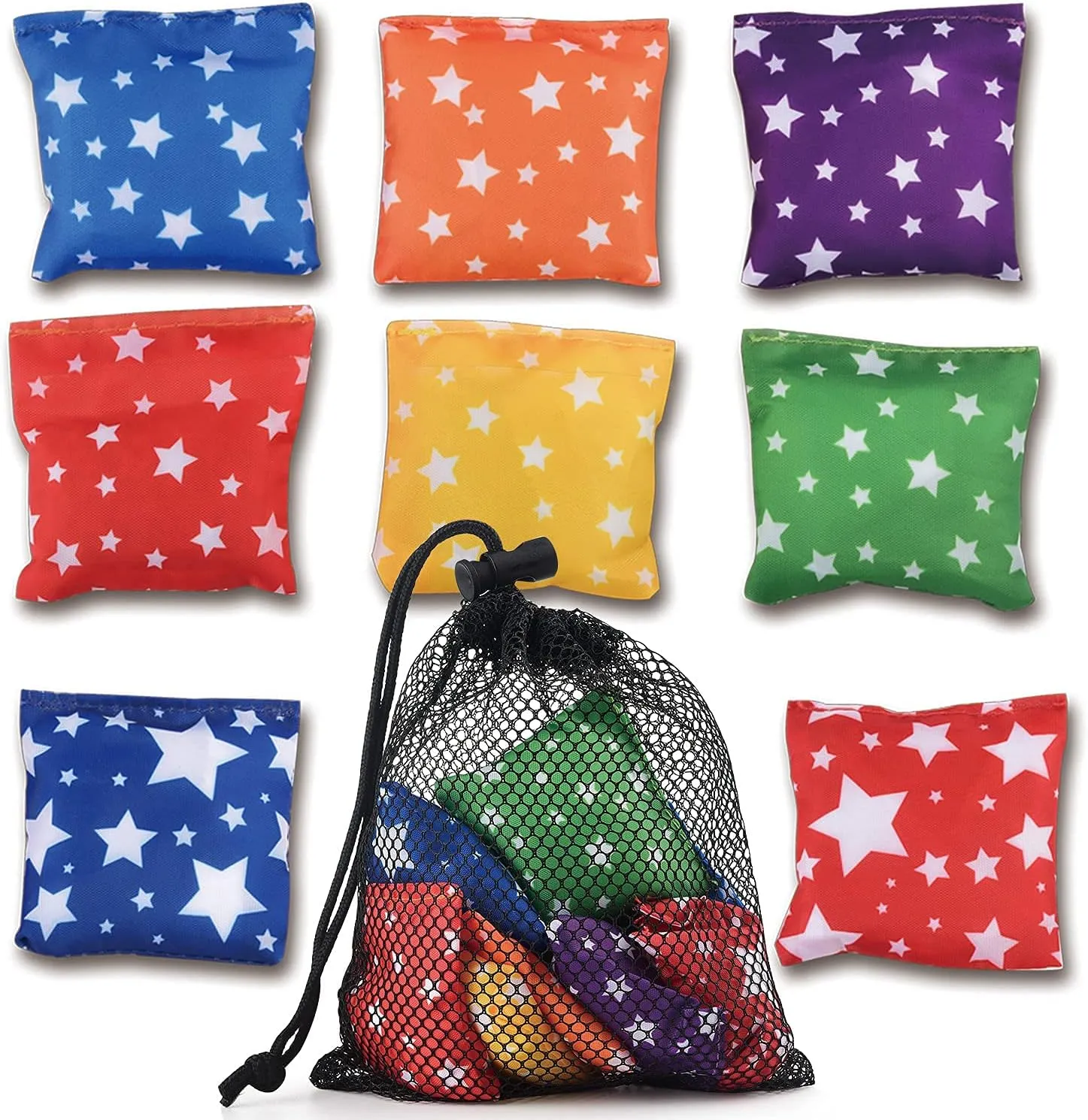RaboSky Small Bean Bags for Kids Tossing, Mini Beanbags Toss Toy for Toddler Preschool Prek Daycare Supplies Classroom Circle Time Home Schooling Indoor Outdoor Backyard Activities Cornhole Game