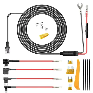 Radar Detector Hardwire Kit,Direct Wire Wiring kit for Escort Valentine One Uniden Beltronics Cobr Radar Detector Quick Connection Plug and Play Power Cord Cable