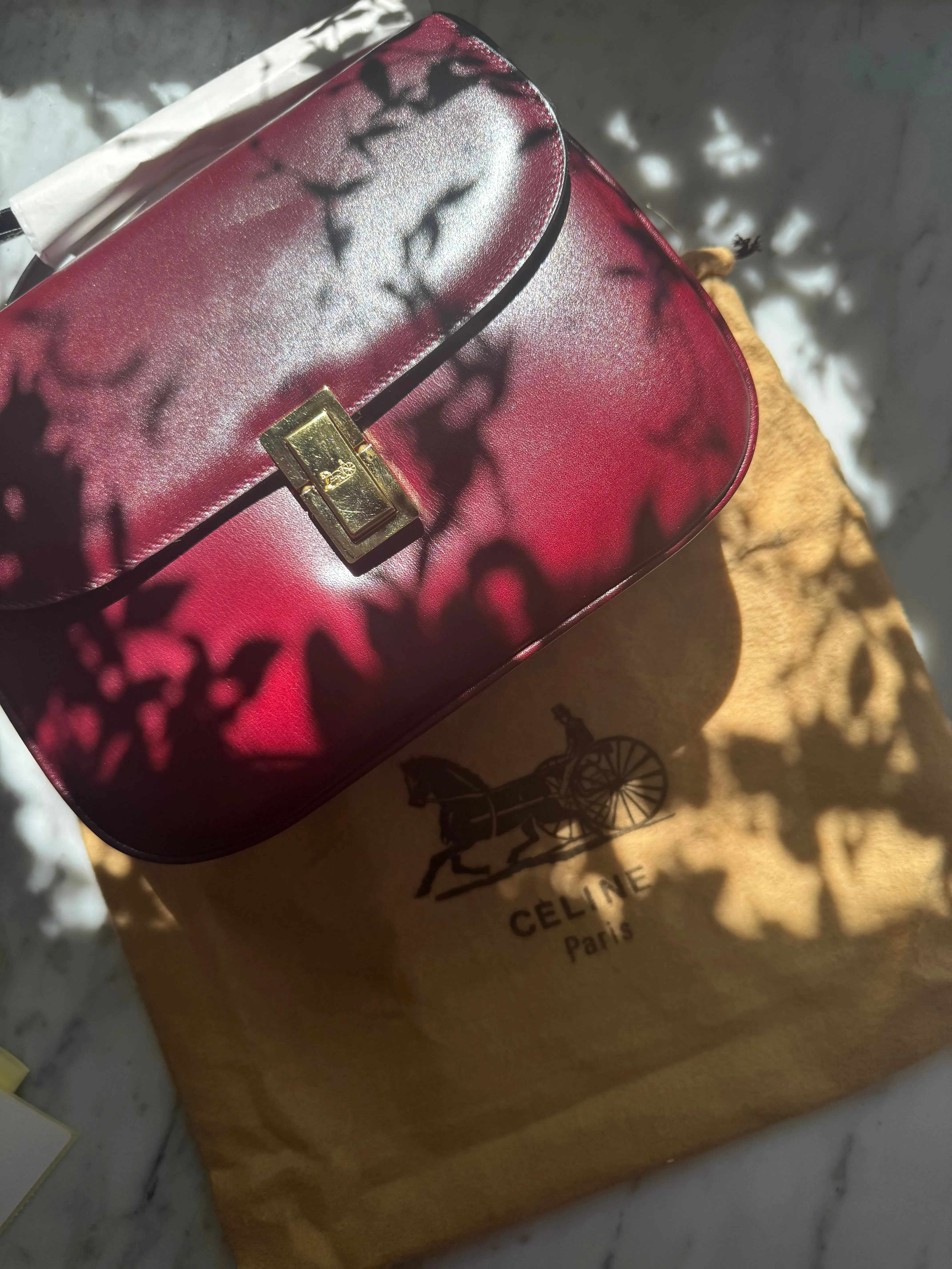Rare Authentic Vintage Celine Box Bag
