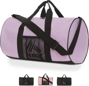 RBX Barrel Gym Bags for Men, Small Gym Bag for Women, Duffle Bag for Travel, Sports Bag, Camping, Weekend, Carry On, Overnight Duffel Bag for Women with Shoulder Strap