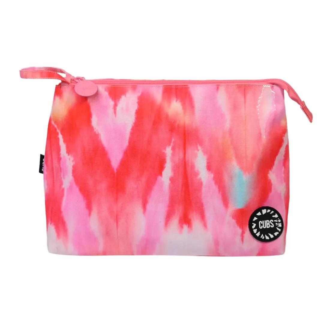 Red Tye Dye Large Pouch