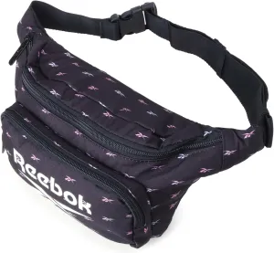 Reebok Fanny Pack - Lightweight Stylish Crossbody Waist Belt Bags for Women and Men with Adjustable Strap, Size One Size, Davis Black