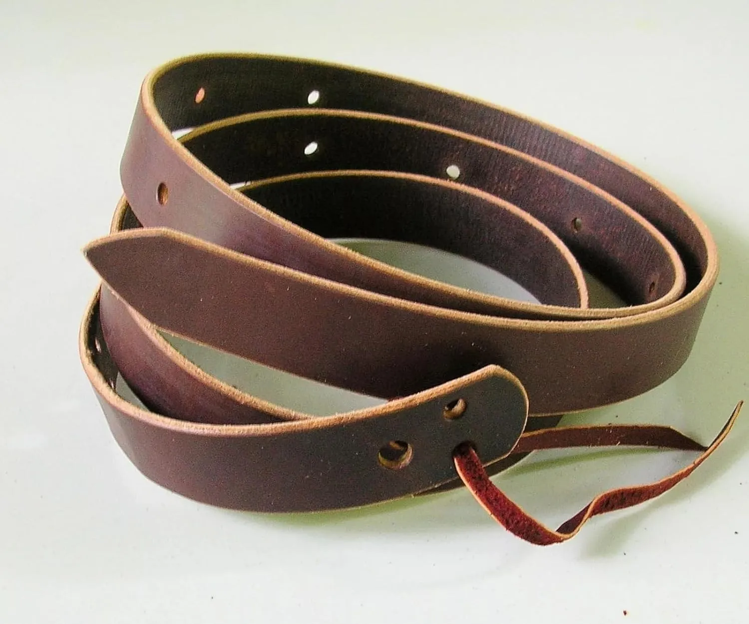 Regular Leather Western Horse Saddle Latigo Off Billet Tie Strap Set Pair Latigo Saddle Cinch Tie Strap - Saddle Strap - Accessory Cinch Western Saddle Cinch tie with Holes Latigo Leather Strap, LTG47