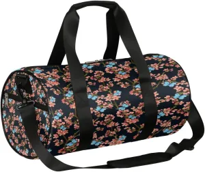 Rero Blossom Butterfly Gym Bag Small Gym Duffel Bags for Men Women Overnight Weekender Bag Lightweight Sport Duffle Bag Carry On Gymbag