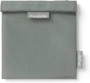 ROLL'EAT ® Snack'n'Go Active | Reusable Snack Bag | Kids Snack Container | Eco Friendly Food Bag | Reusable Bag for Snack Storage | Gray Color