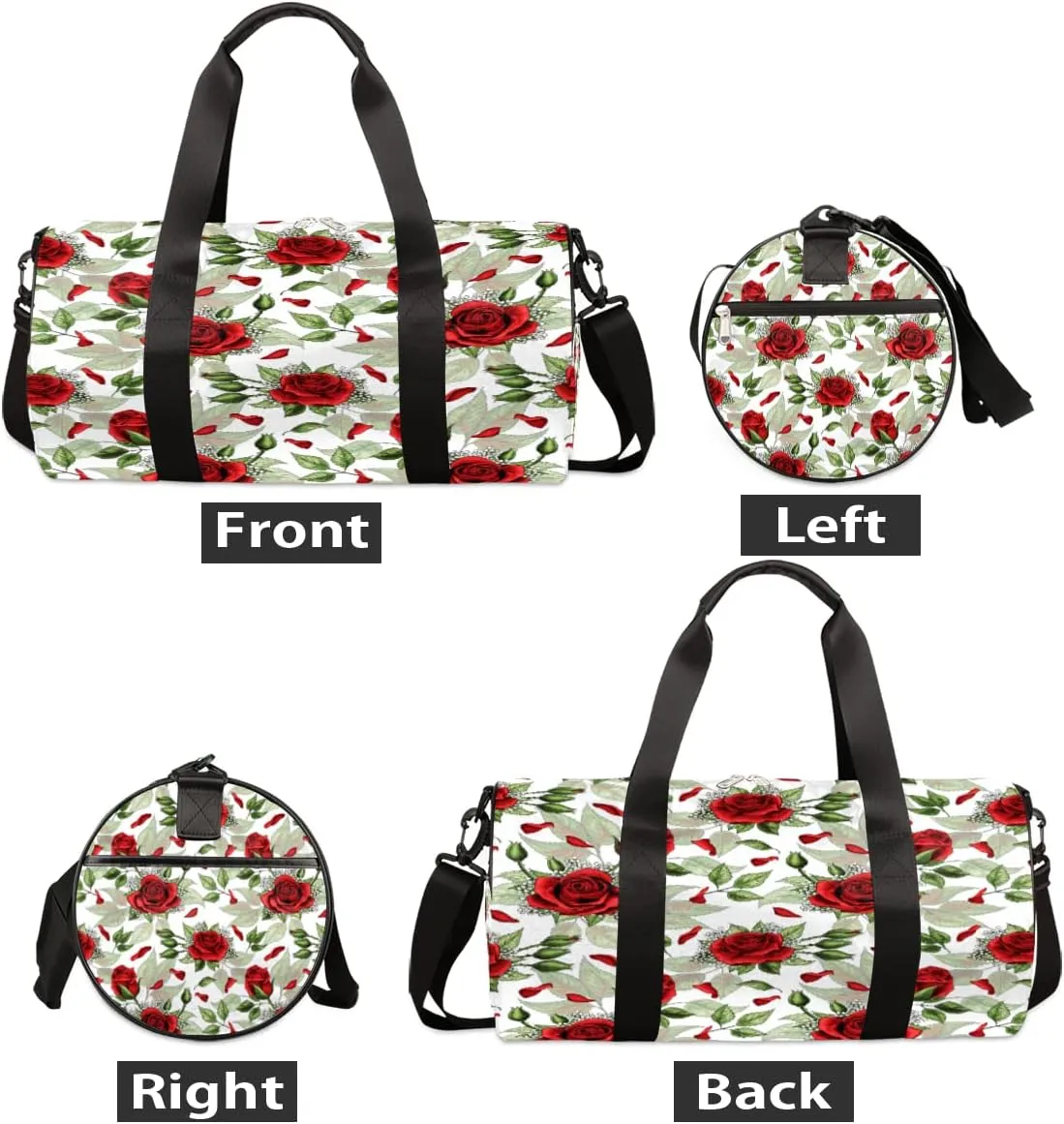 Rose Petals Aesthetic Gym Bag Small Gym Duffel Bags for Men Women Overnight Weekender Bag Lightweight Sport Duffle Bag Carry On Gymbag