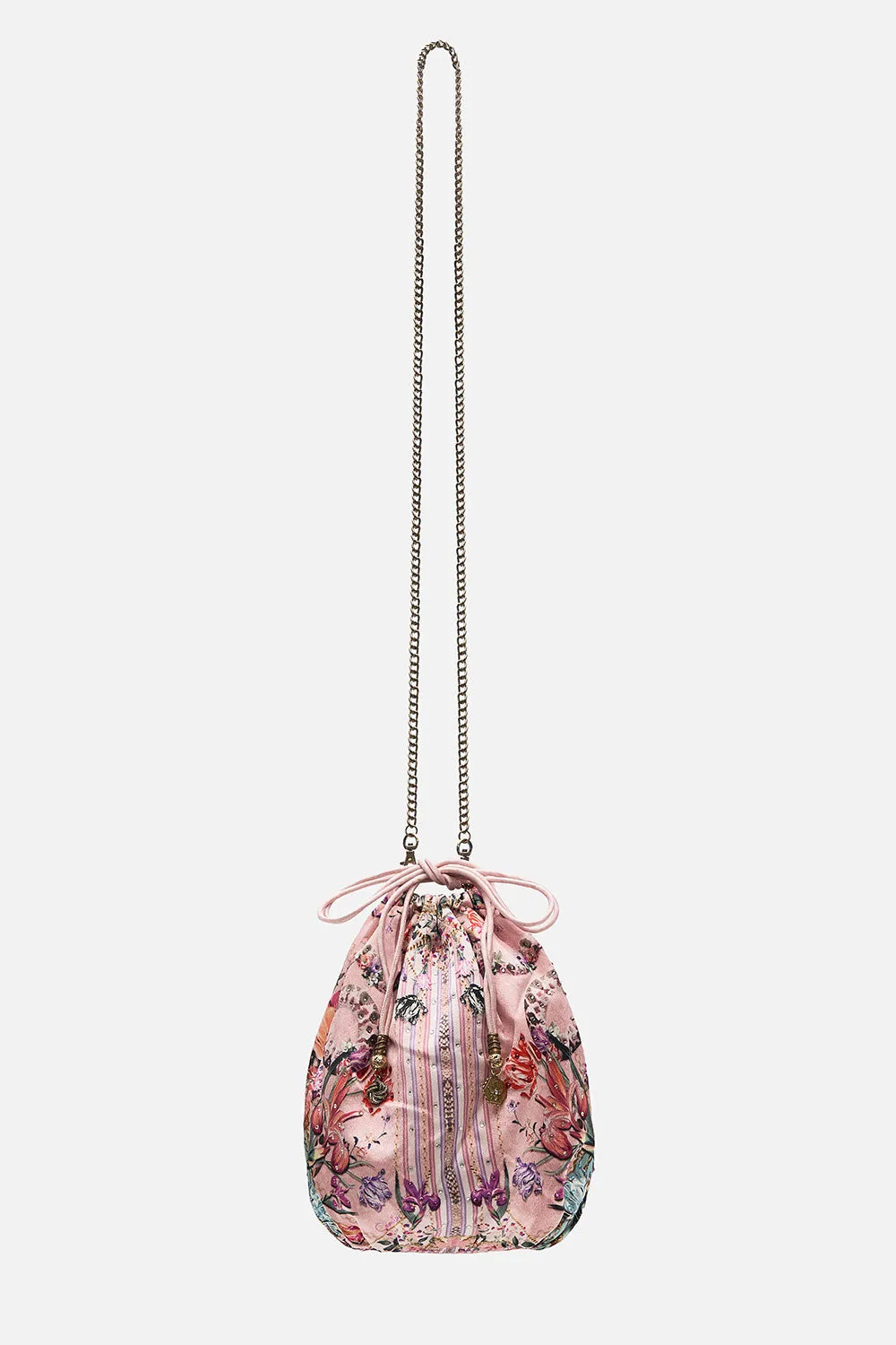 ROUND DRAWSTRING POUCH MAD AS A SNAKE