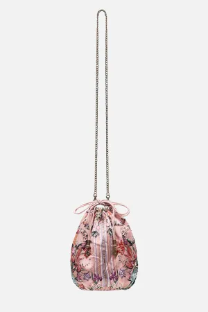 ROUND DRAWSTRING POUCH MAD AS A SNAKE