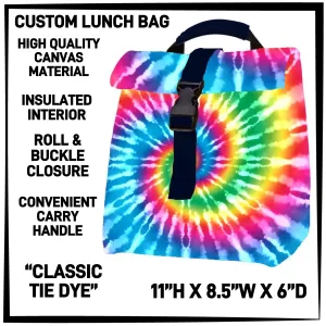 RTS - Classic Tie Dye Lunch Bag