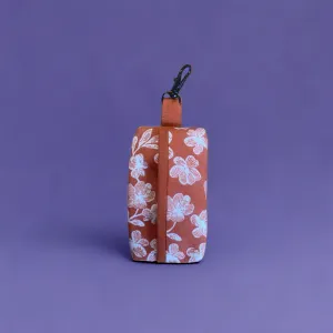Rust Floral Dog Poop Bag Holder