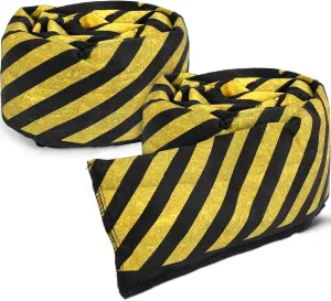 Sabary 5 Pcs Water Barrier 5 ft x 6.5 inch Absorbent Flood Barriers Home Sandless Sand Bags for Flooding Reusable Water Absorber Snake for Rain Hurricane Garage Basement Door