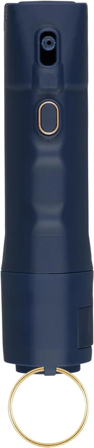 SABRE 2-in-1 Pepper Spray   Personal Alarm, Alert & Defend with One Press or Use Alarm Only, Fast Flip Top Safety with Finger Grip & Tuck-Away Keyring, Maximum Police Strength, UV Marking Dye & 130dB