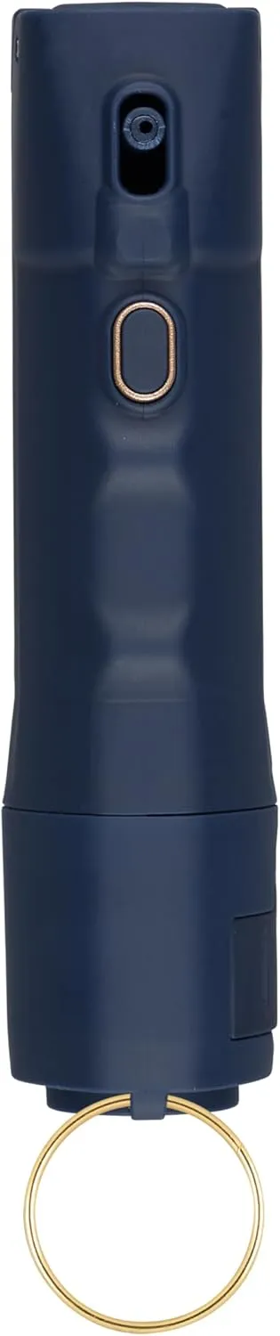 SABRE 2-in-1 Pepper Spray   Personal Alarm, Alert & Defend with One Press or Use Alarm Only, Fast Flip Top Safety with Finger Grip & Tuck-Away Keyring, Maximum Police Strength, UV Marking Dye & 130dB