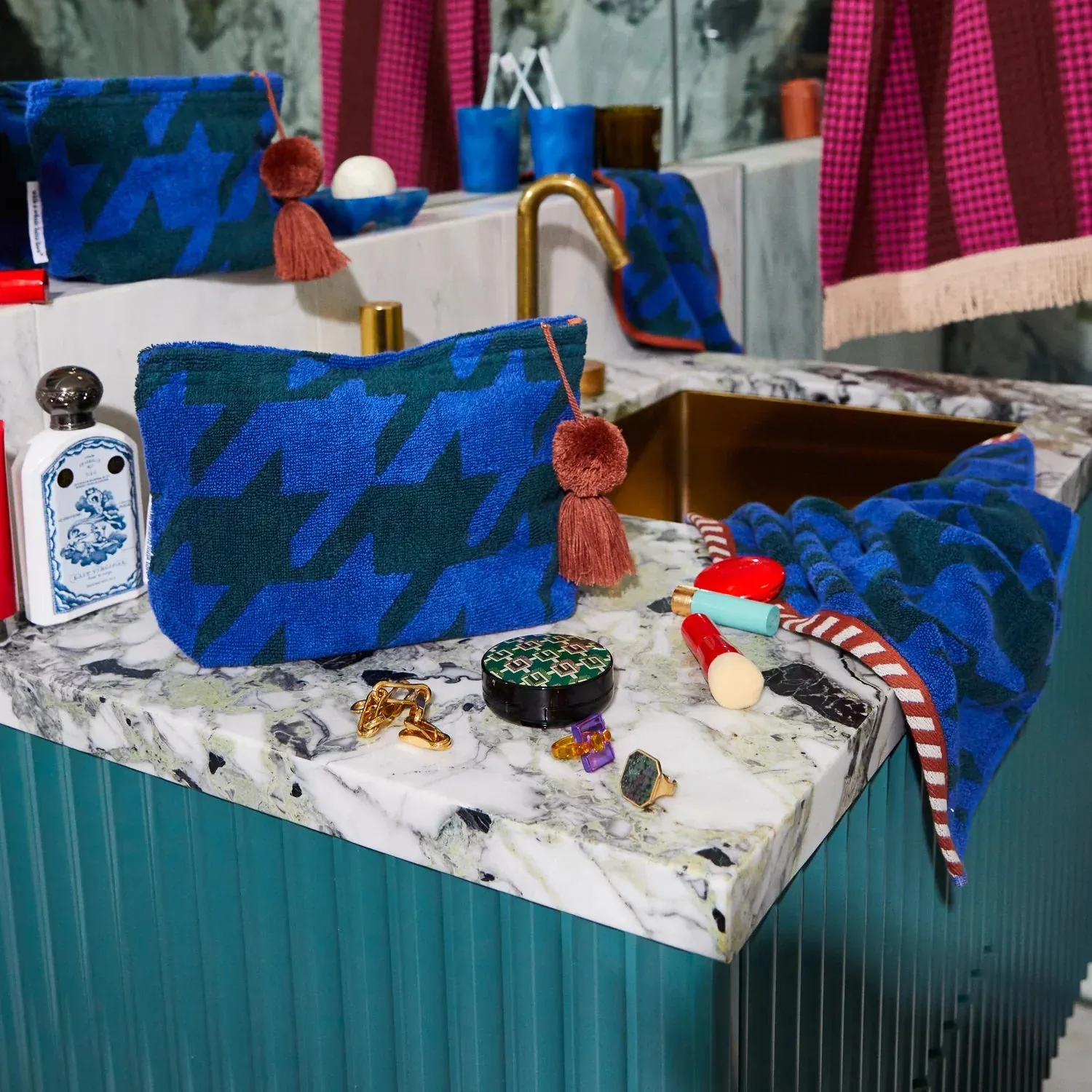 Sage & Clare - Vinita Lapis Terry Pouch (Size Options)