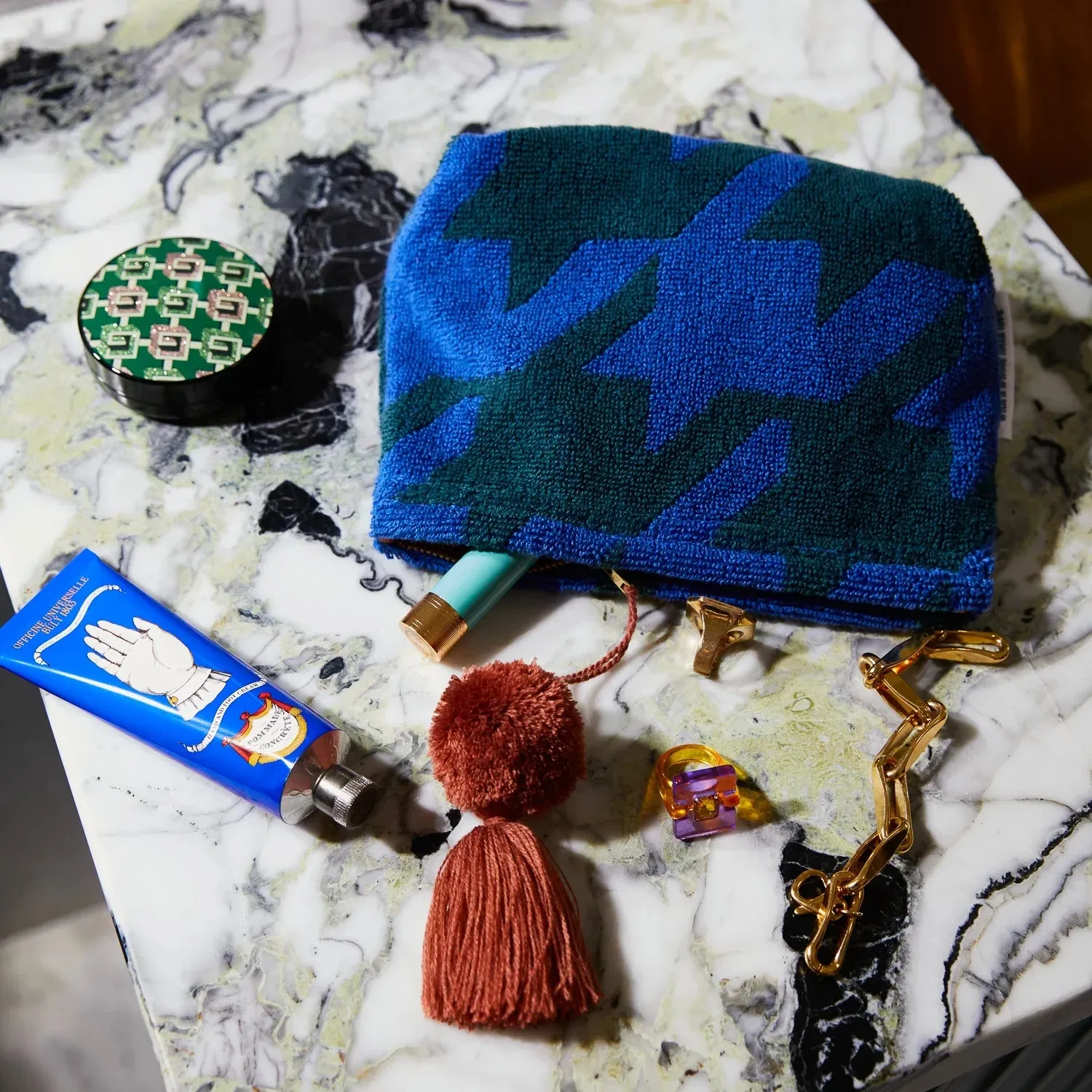 Sage & Clare - Vinita Lapis Terry Pouch (Size Options)